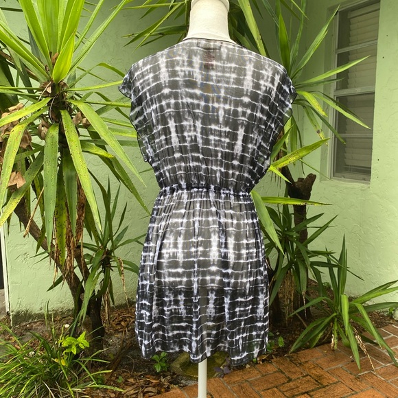 Black Sheer Swim Cover Up - Picture 2 of 6